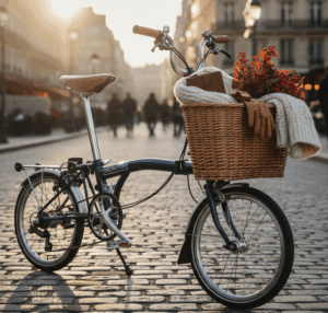 brompton c line avec panier à l'avant
